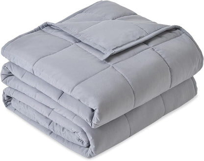 Manta Con Peso Para Adulto - 5,5 Kg - Manta Con Peso Transpirable - Material Suave Con Cuentas De Cristal Para Todas Las Estaciones - Para Sofá Cama - 120 X 180 Cm - Gris