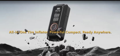 Ultra-Compact Cordless Portable Air Compressor & 150 PSI Digital Car Tire Inflator